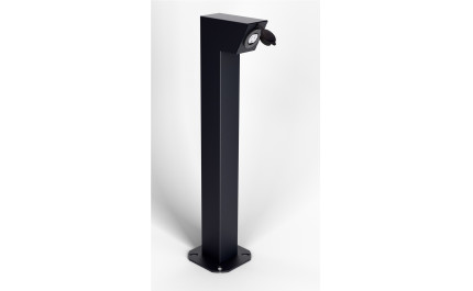 Parking pedestal 30 inches Square, two sides, Angular